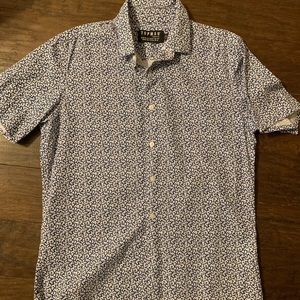 Topman dark blue button down